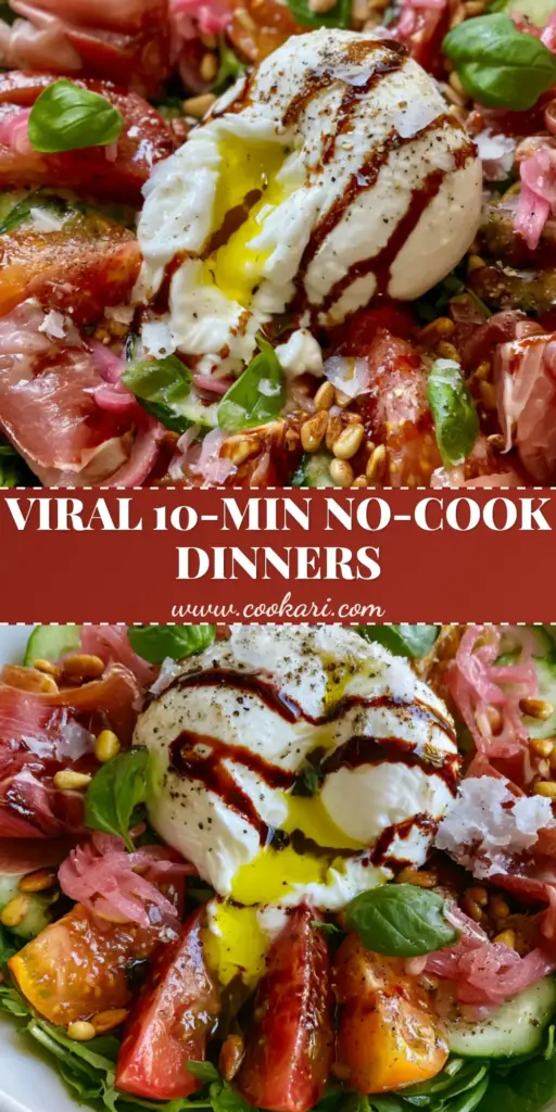 Summer Dinner Recipes: The Ultimate Mediterranean Burrata and Prosciutto Summer Bowl 4 A Mediterranean Burrata and Prosciutto Summer Bowl with heirloom tomatoes and balsamic glaze (summer dinner recipes)