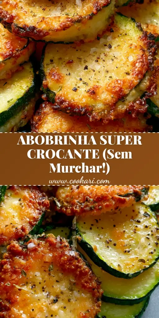 Abobrinha assada com parmesão: O Segredo para a Crosta Crocante Perfeita 4 Close-up de rodelas de abobrinha assada com parmesão crocante, bordas douradas e temperos visíveis sobre prato cinza. (Abobrinha assada com parmesão)