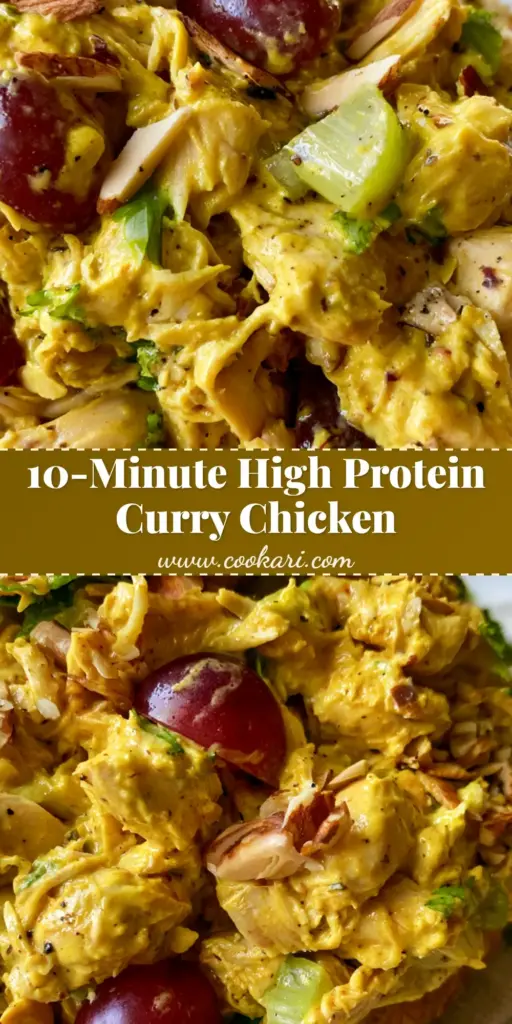 Curry Chicken Salad Croissants: The Ultimate Creamy Gold Standard Recipe 4 A towering curry chicken salad sandwich on a flaky golden croissant with vibrant yellow dressing, red grapes, and cilantro. (curry chicken salad)