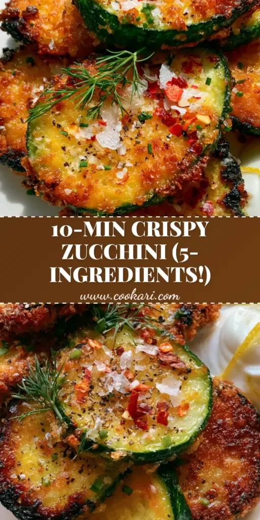 Fresh Zucchini Recipes: Crispy Parmesan Panko Medallions with Lemon Yogurt Dip 3 A pile of golden-brown crispy parmesan zucchini medallions on a white plate with fresh dill and lemon yogurt dip. (fresh zucchini recipes)
