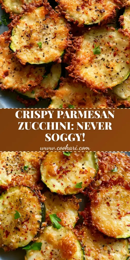 A close-up shot of Oven roasted parmesan zucchini with bubbling golden cheese crusts and lacy edges on a grey plate.