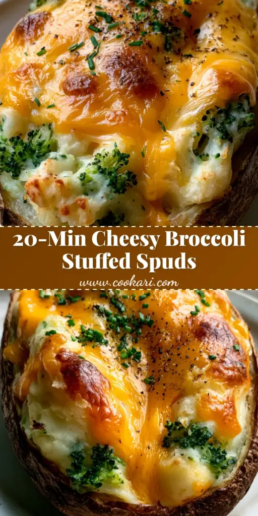 Broccoli and Cheese Twice Baked Potatoes: The Ultimate Crispy & Fluffy Comfort Food 4 A stack of Broccoli and Cheese Twice Baked Potatoes featuring bubbly melted cheddar and fresh chives.