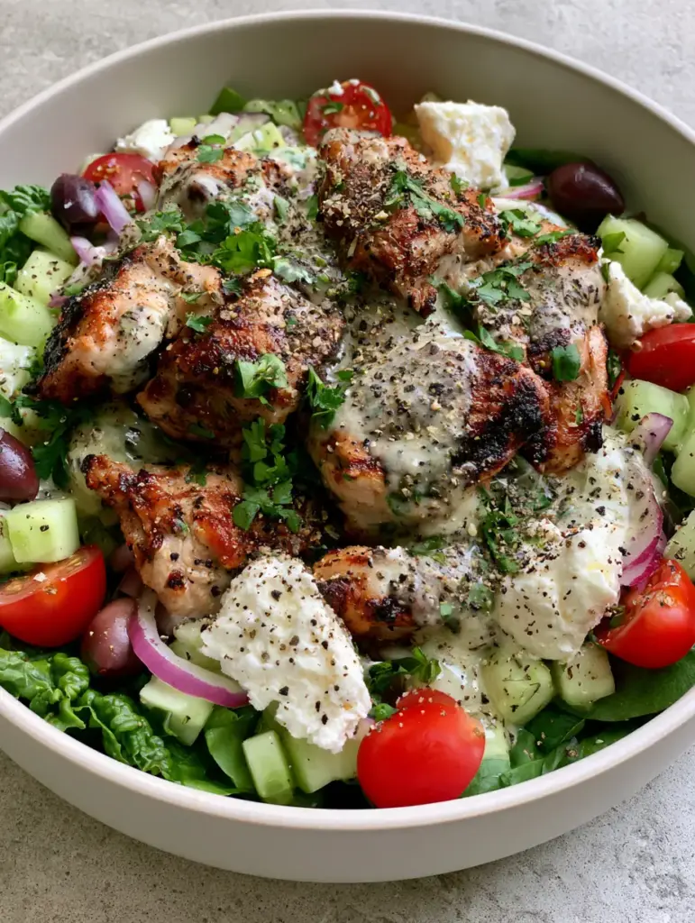 A smartphone photo of the completed Quinoa salad recipe glistening with a lemon-herb vinaigrette.